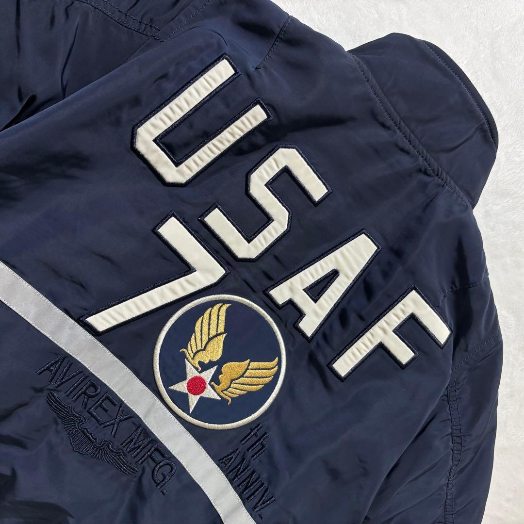 希少モデル◎ アヴィレックス USAF 70周年記念 MA-1 ネイビー М相当