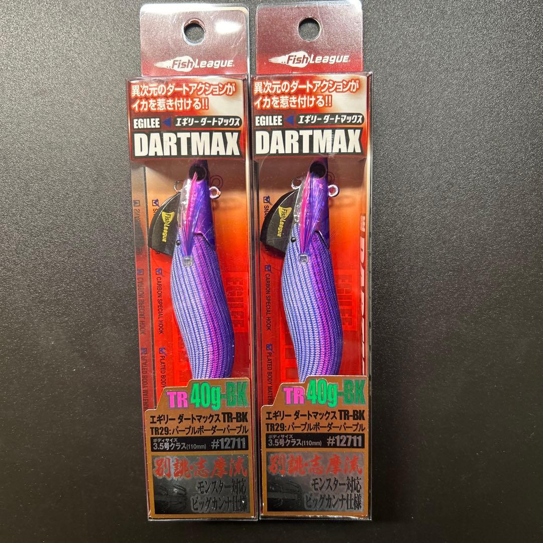 エギリーダートマックスTR40g-BK 2個セット Fish League DARTMAX TR