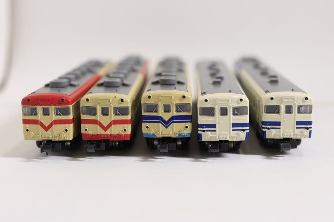 希少/ジャンク】Nゲージ キハ58/28形 四国団臨色 5両セット 不動