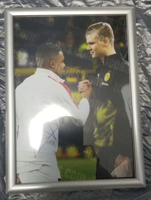 ICONS エムバペ ハーランド 直筆サイン フォトグラフ 写真 - メルカリ