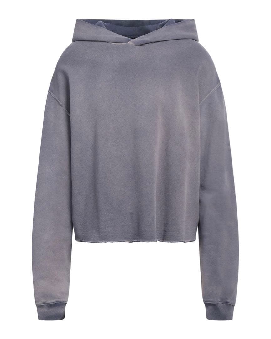 Maison Margiela ウォッシュド加工カットオフパーカー Maison Margiela カットオフエッジ パーカー | ブルー | FARFETCH JP