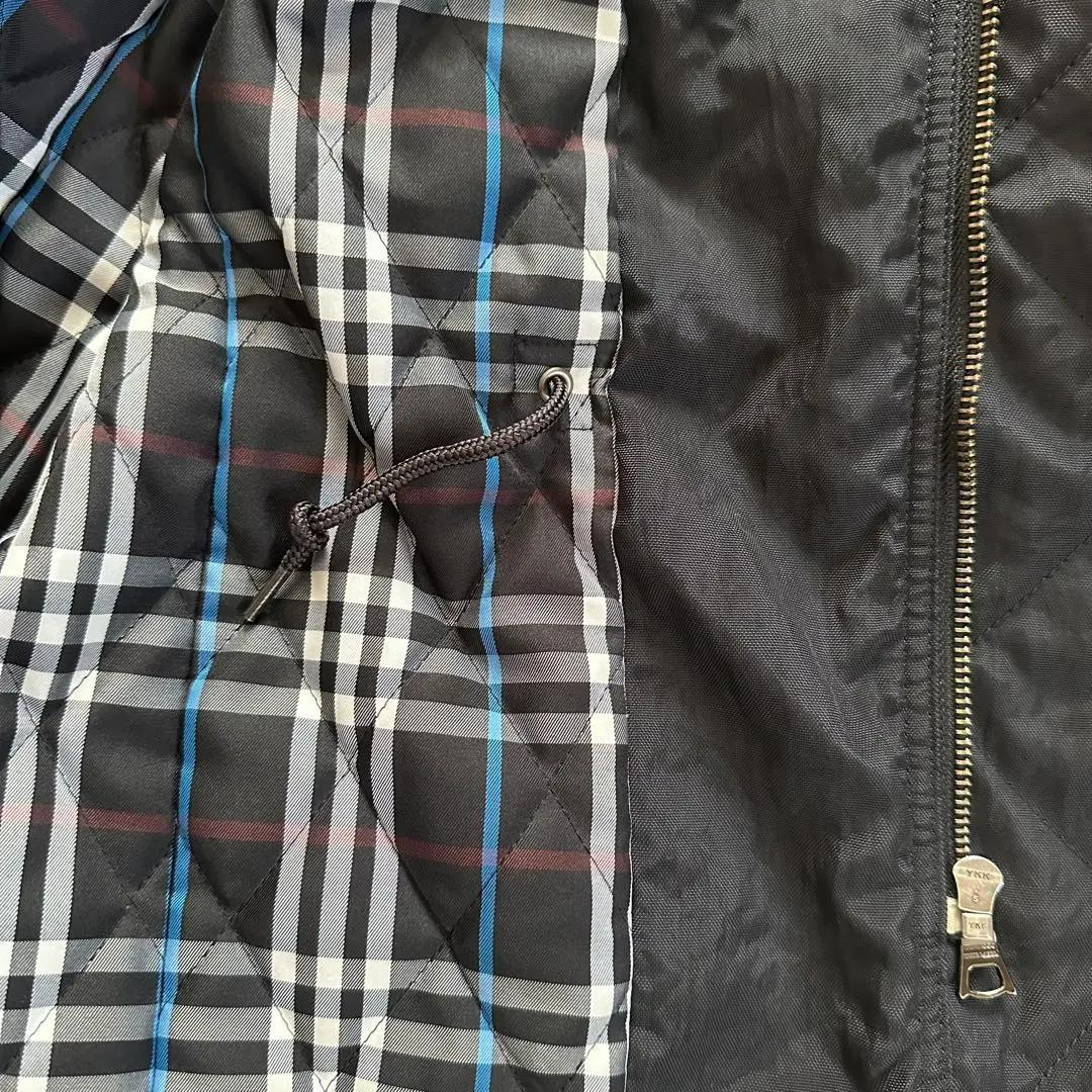 バーバリー ブルーレーベル ファー付き中綿入りモッズコート サイズM