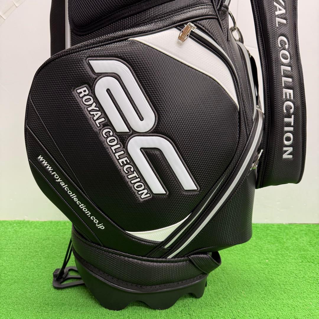ロイヤルコレクション キャディバッグ ゴルフバッグ 9インチ ブラック