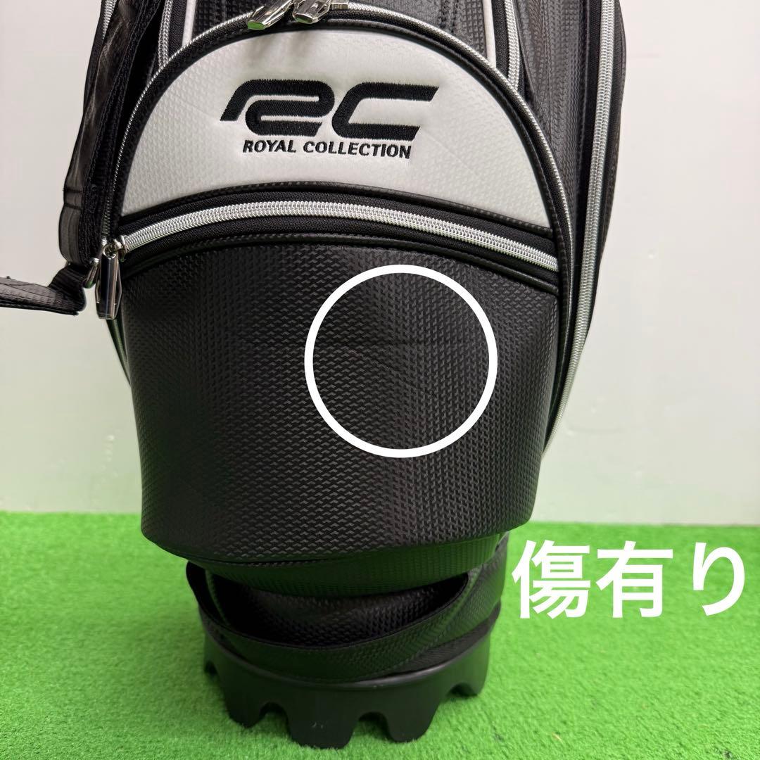 ロイヤルコレクション キャディバッグ ゴルフバッグ 9インチ ブラック