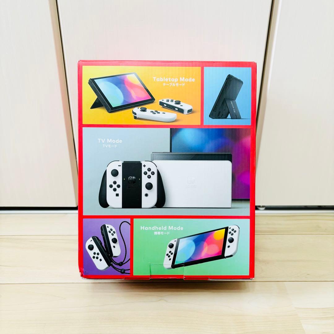 未使用に近い】有機EL Nintendo Switch スイッチ本体 ホワイト - メルカリ