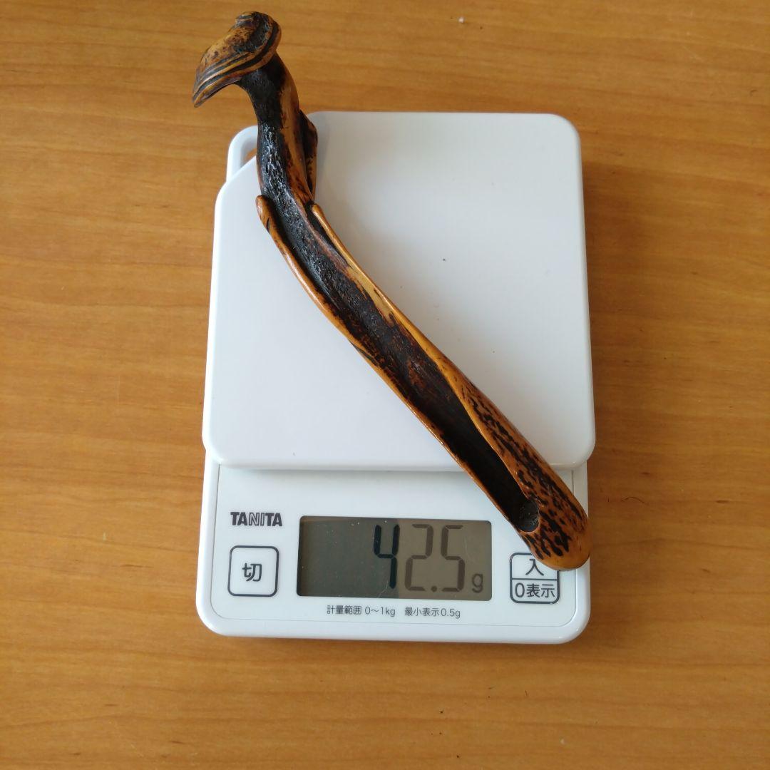 時代物 煙管入れ 煙管置き アンティーク ワラビ 鹿角？