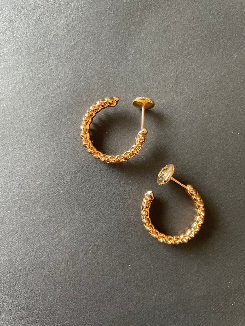 お値下大歓迎！早い者勝ち！高見え♪ピンクゴールドクラッシュピアス