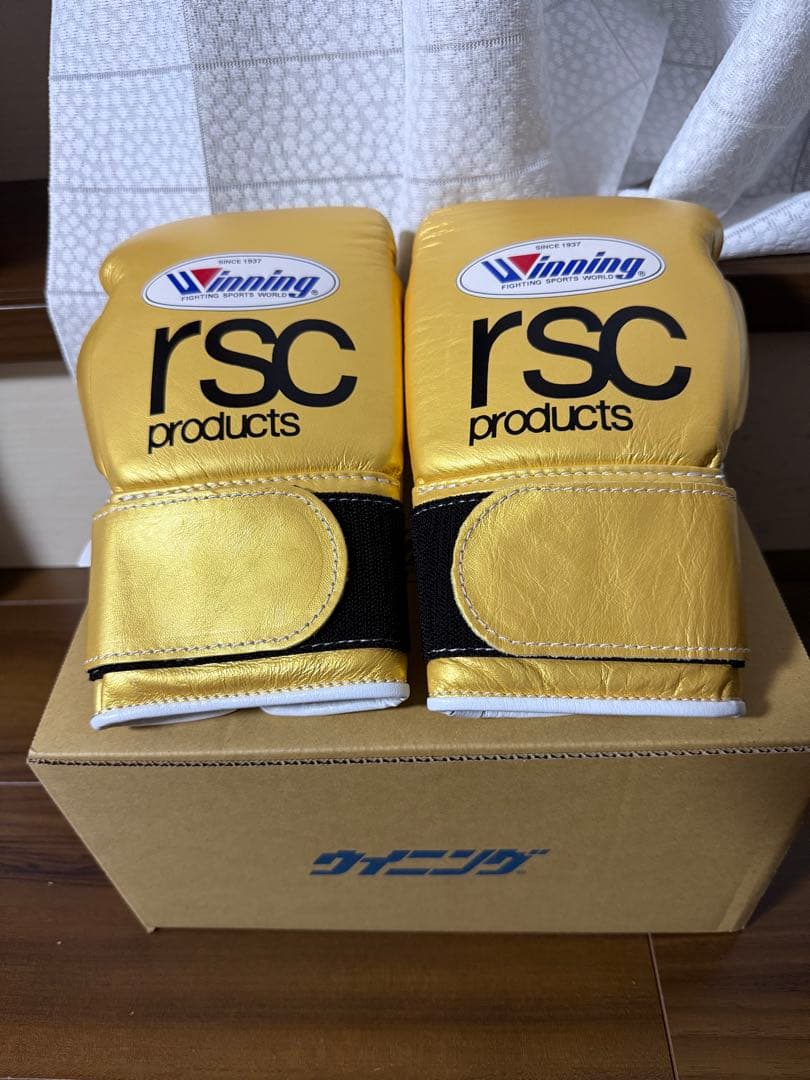 ウイニング winning RSCコラボ ボクシンググローブ 8オンス ゴールド winning × rsc ]ボクシンググローブマジック8oz（ゴールド