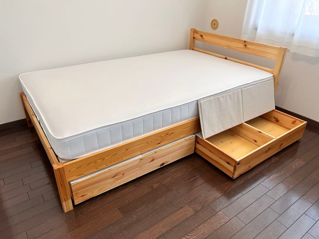 セミダブルベッドフレーム】【無印良品】マットレスは付きません