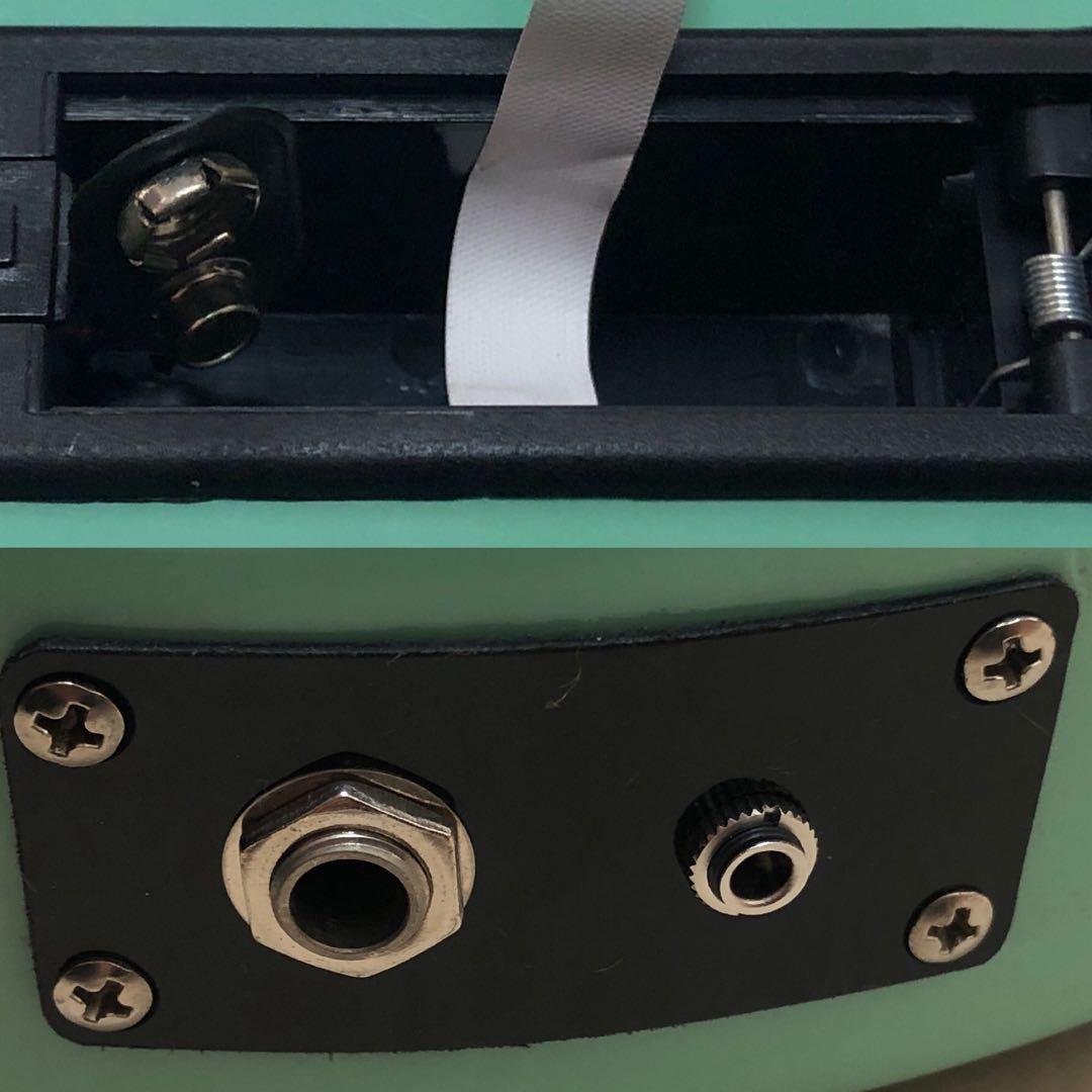 超美品】ZO-3 グリーン アンプ内蔵ギター ディストーションSW付 ケース付