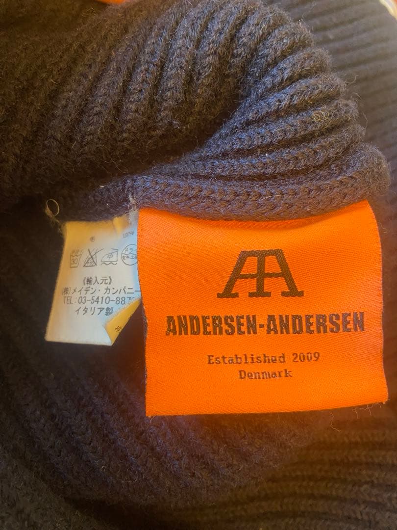 ANDERSEN-ANDERSEN リブ編みタートルネックニット M 山田レン
