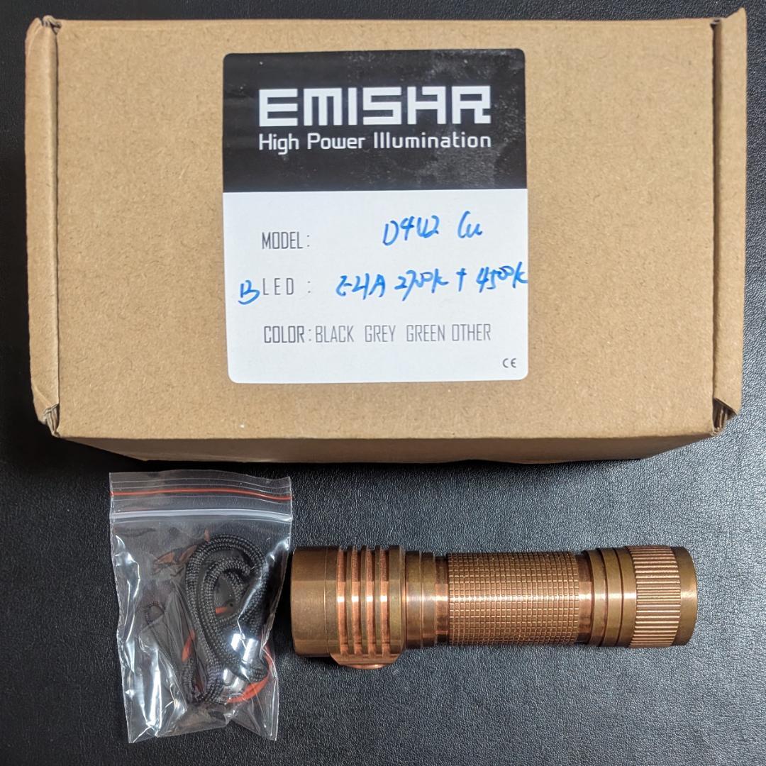 ライト・ランタン Emisar D4V2 Copper Nichia E21A Emisar D4V2 Brass with E21A Emitters Flashlight – the Best Light