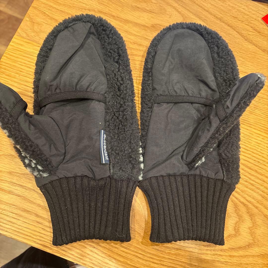 DESCENDANT × HELLY HANSEN ボア 手袋 サイズL 黒