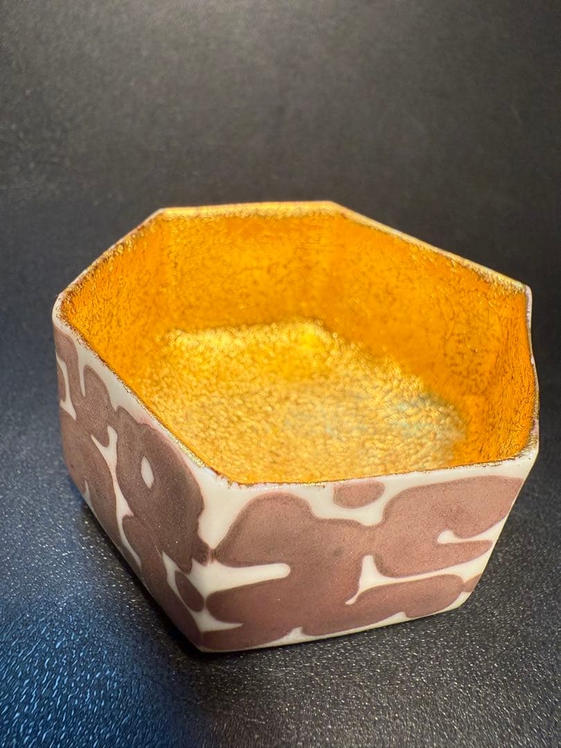 若尾経 金彩ぐい呑 共箱、共布、しおり | 激安通販のイーサプライ