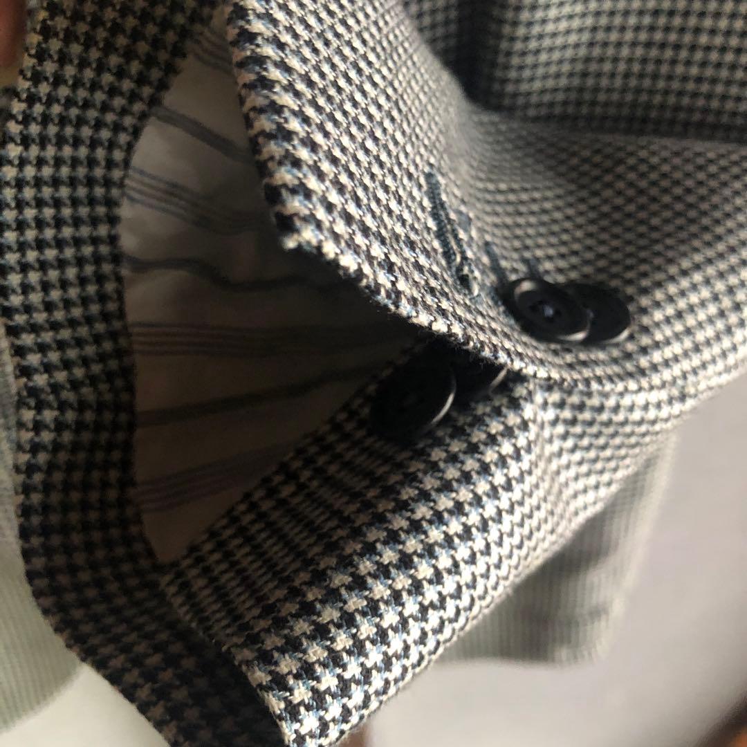 Errico Formicola 千鳥格子 silk jacket 42の通販はau PAY マーケット