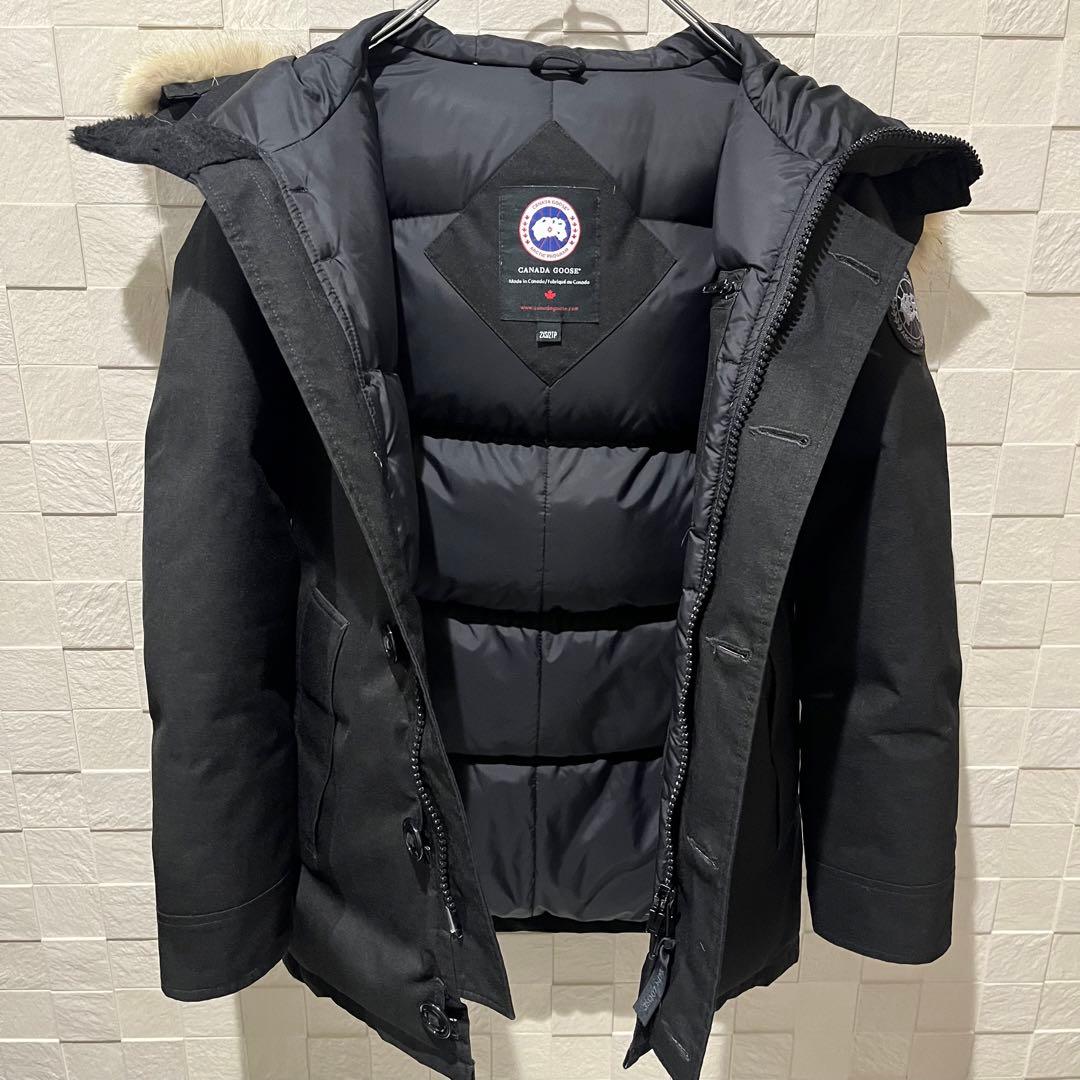 極美品】カナダグース ジャスパー クレストン ブラックレーベル 黒 XXS
