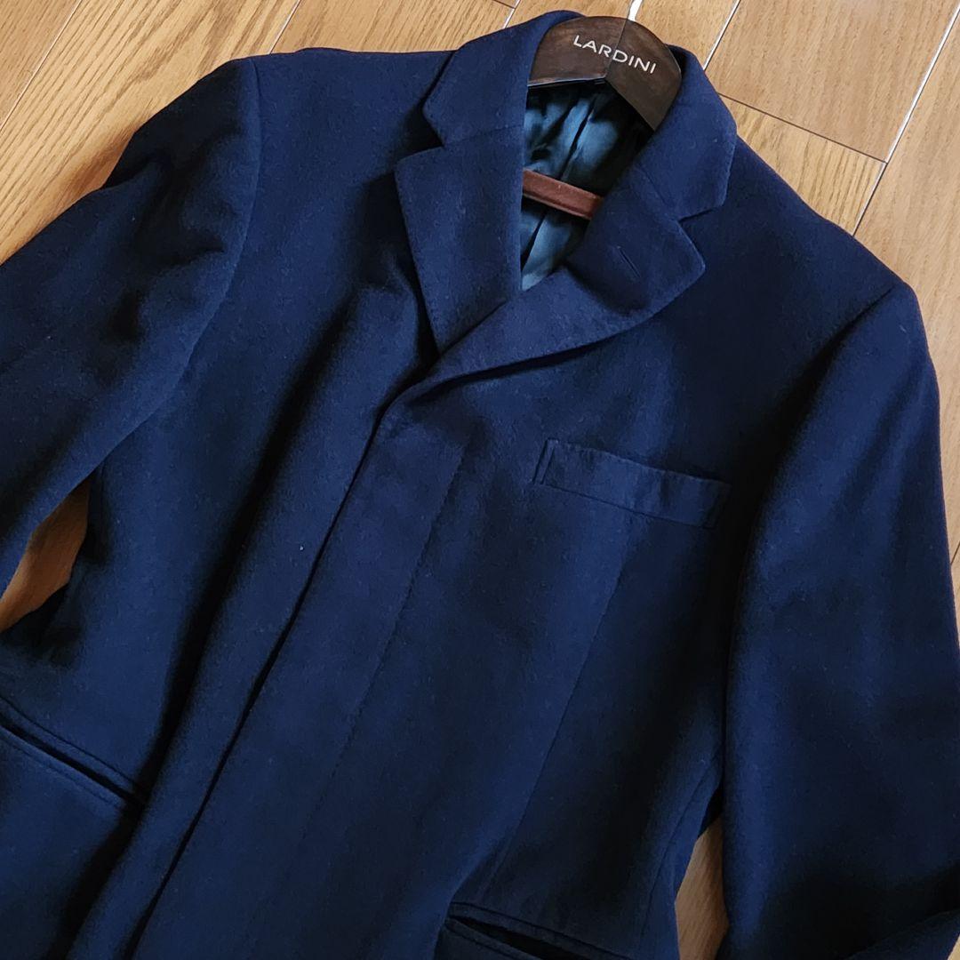 dunhill XXL相当 チェスターコート 最高級 カシミヤ100% マキシ丈