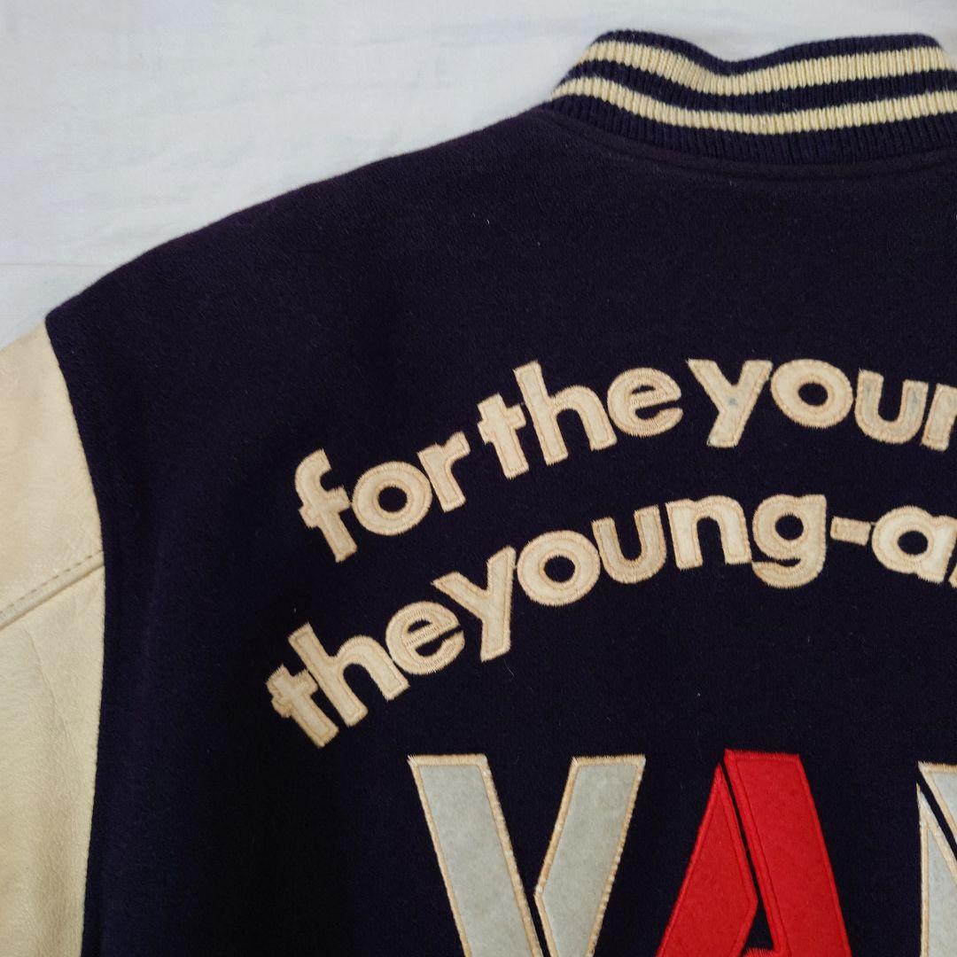 超希少 VAN JACKET スタジャン ネイビー L マイケル・ジャクソン