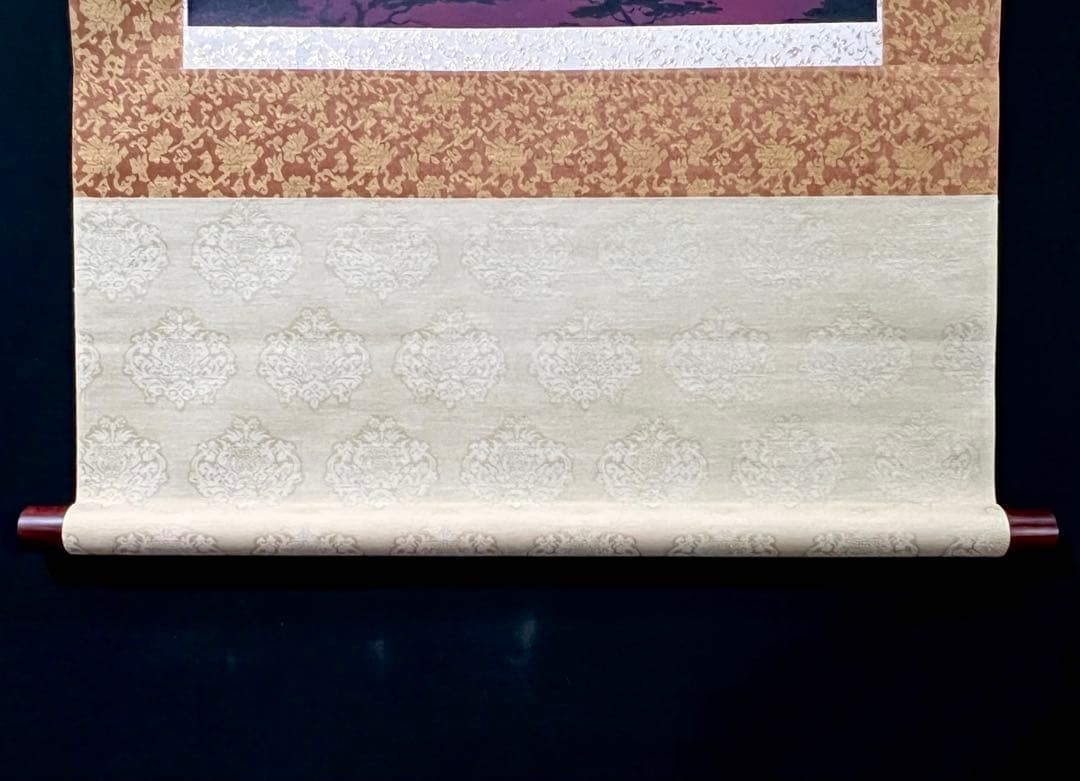 公式 ストアホビー・楽器・アート - 真作 増田春光 赤富士飛鶴 掛軸