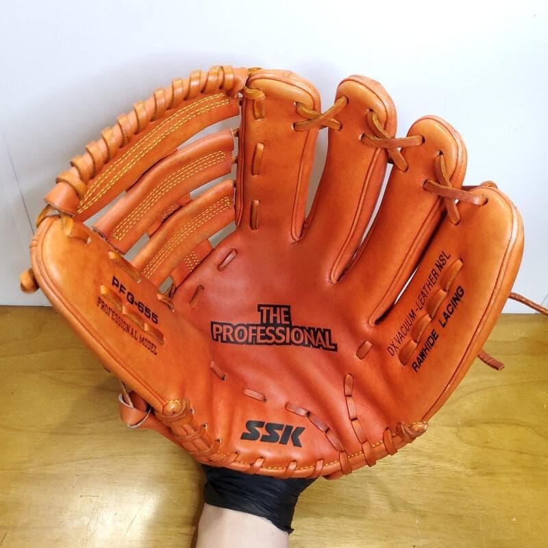 SSK 金本知憲モデル 限定品 激レア 旧ラベル 外野用 軟式グローブ