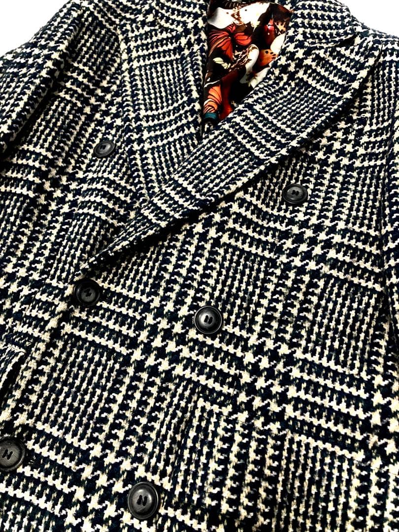 16.5万 BOTTEGA MARTINESE グレンチェックチェスターコート - メルカリ