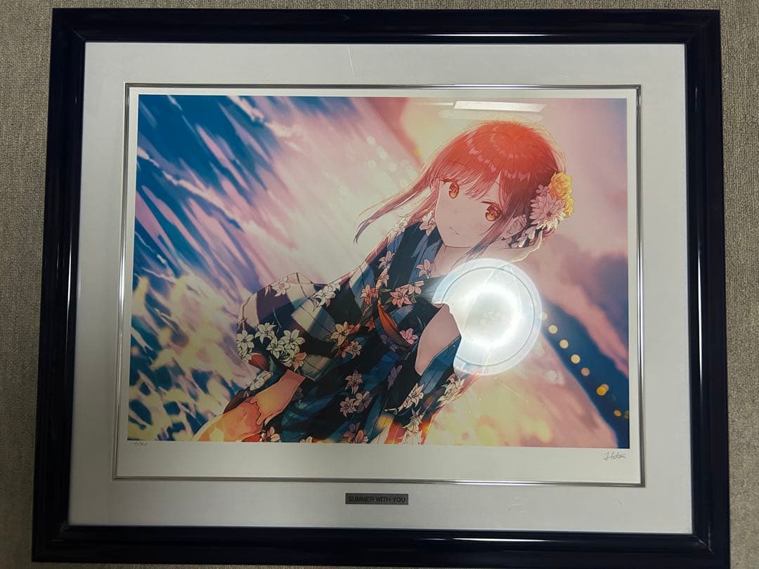 版画 Hiten「SUMMER WITH YOU」保証書つき アールビバン - メルカリ