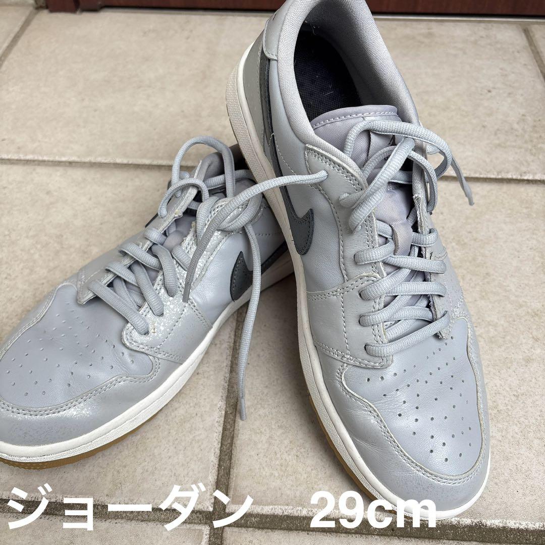 エアジョーダン ゴルフシューズ 29cm グレー NIKE公式】エア ジョーダン 1 LOW G スパイク ゴルフシューズ