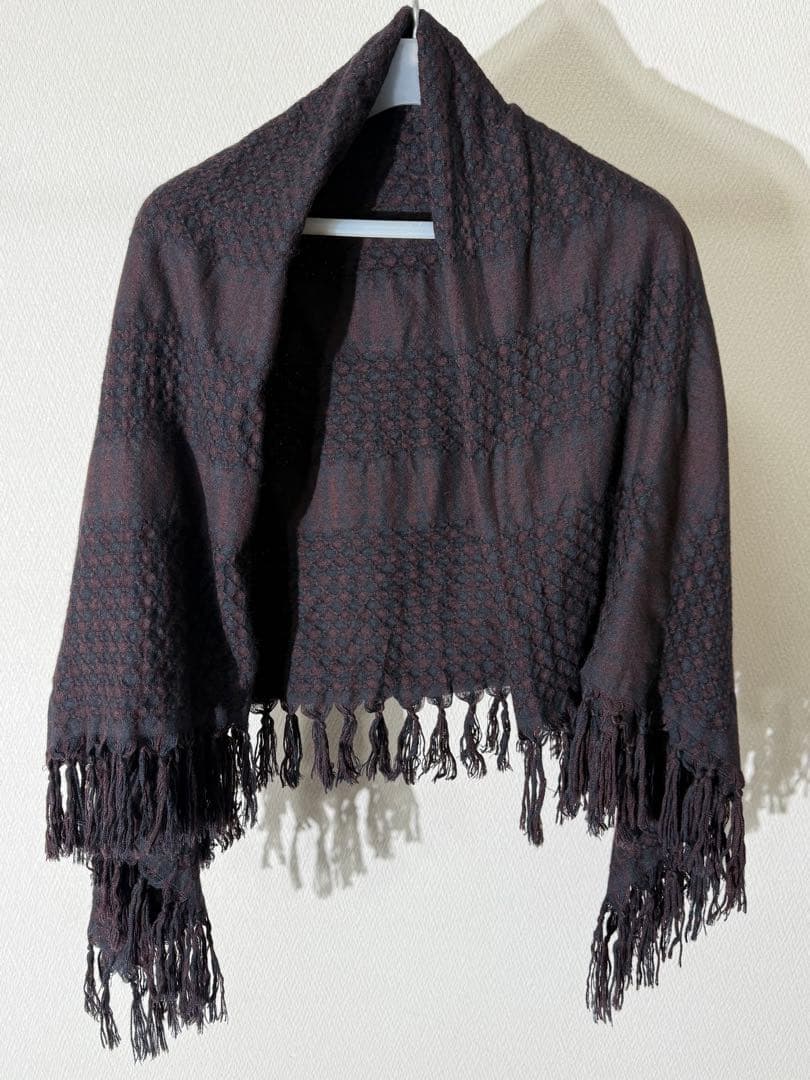 タカヒロミヤシタザソロイスト 大判アフガンストール マフラー TAKAHIROMIYASHITATheSoloist. (タカヒロミヤシタザソロイスト) w face