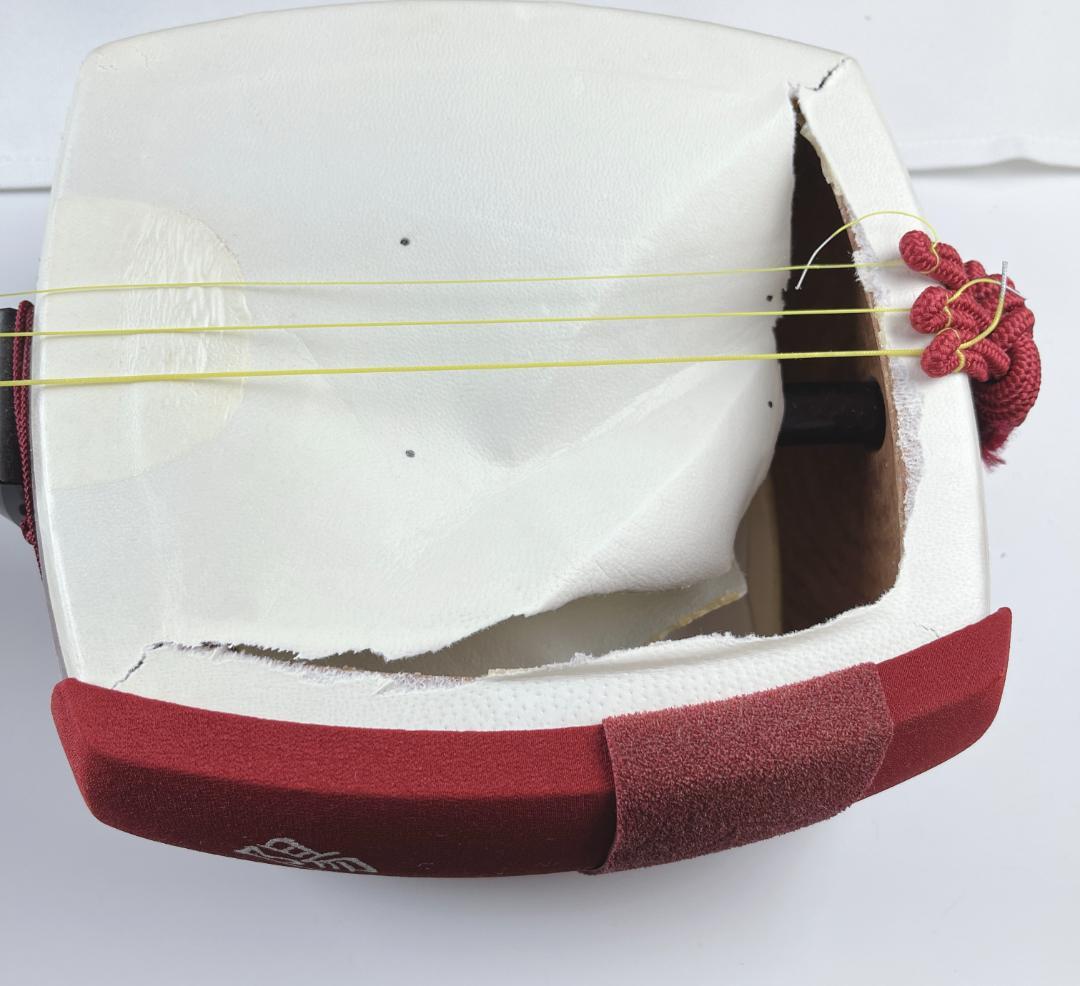 美品☘️ 三味線 紅木 トチ入り 中棹 約2.6cm 東さわり ハードケース