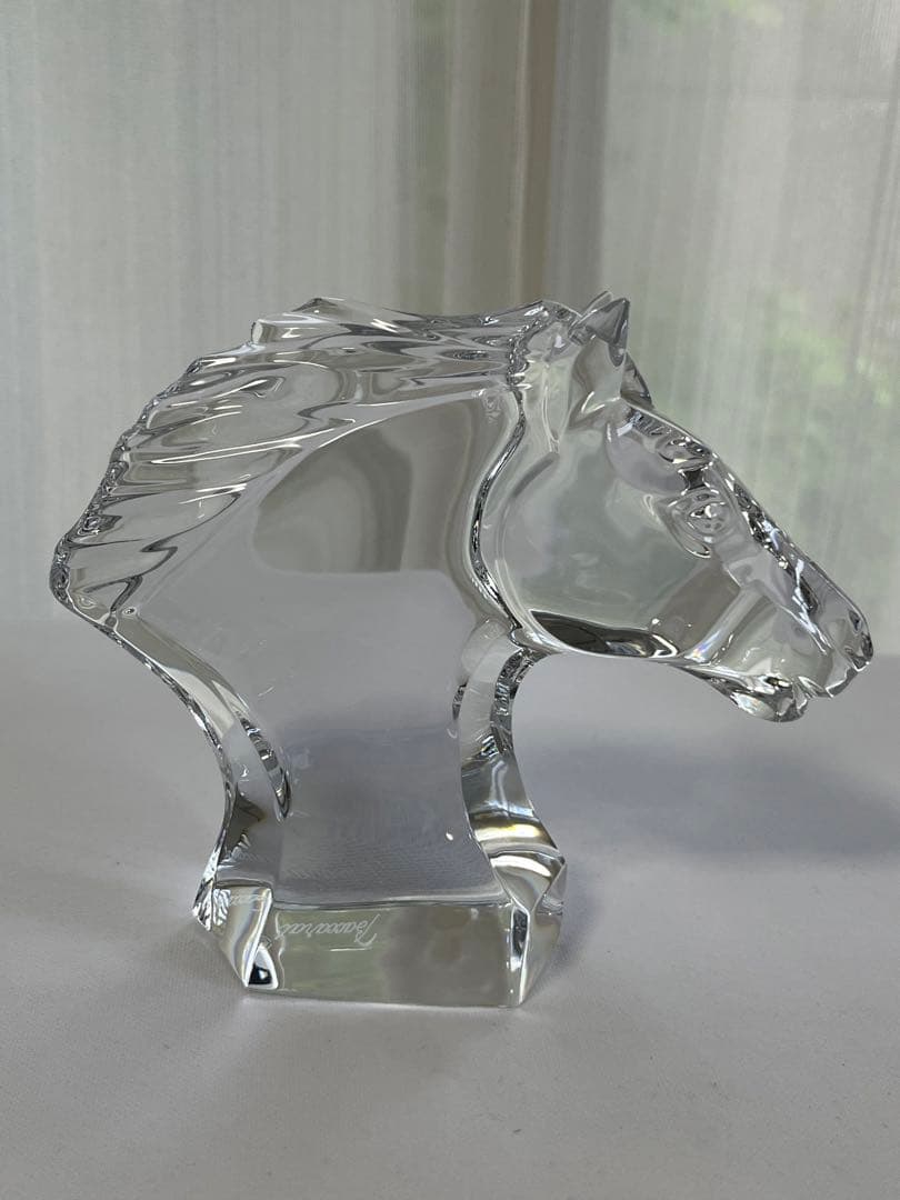 BACCARAT バカラ ホースヘッド 置物 Baccarat バカラ フィギュリン 馬
