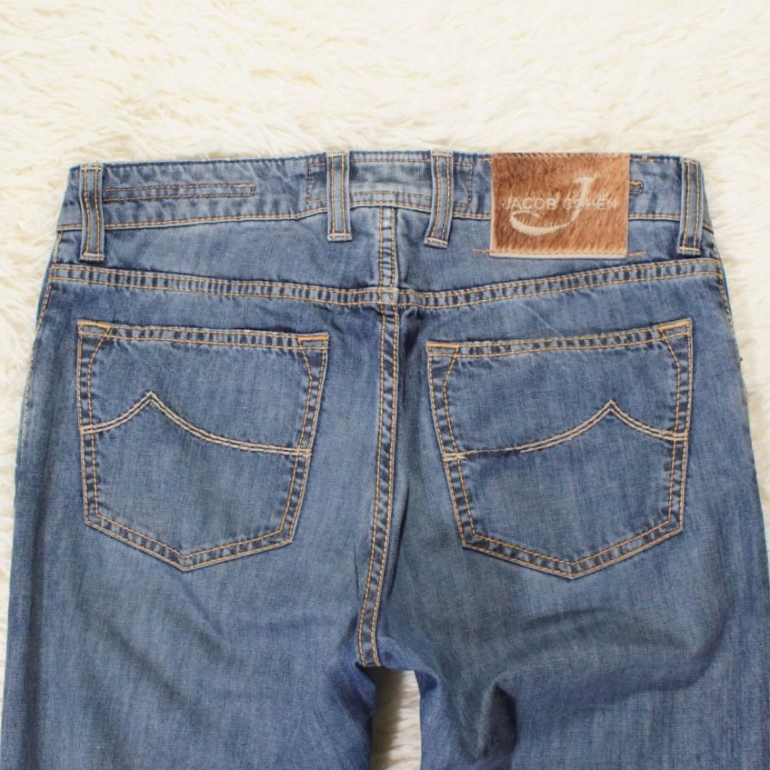 イタリア製《JACOB COHEN》PW688(W32)ジーンズ 加工デニム