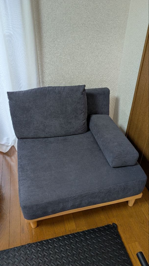 VENTOTA Soroi ソファ 1人掛け(大) ブルーグレー あす着] 幅86cm 1人掛け ソファ ローソファ 一人掛け ソファカウチ