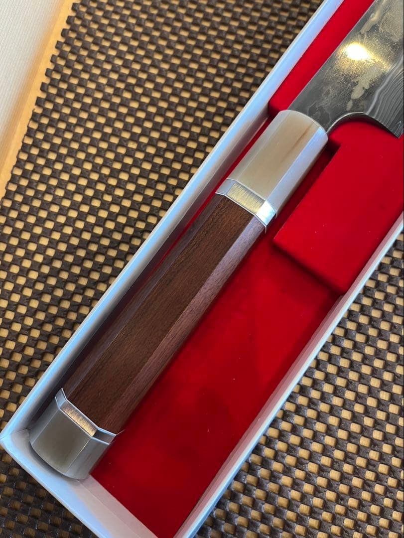 二唐刃物 景虎 コアレス ダマスカス 青二x白ニ 先丸柳刃 300 - メルカリ