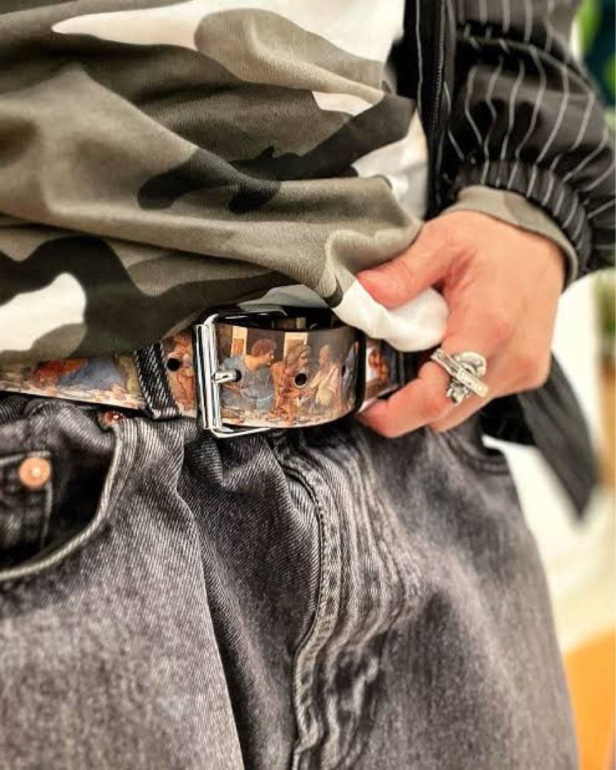 最後の晩餐 Supreme Last Supper Leather Belt M - メルカリ