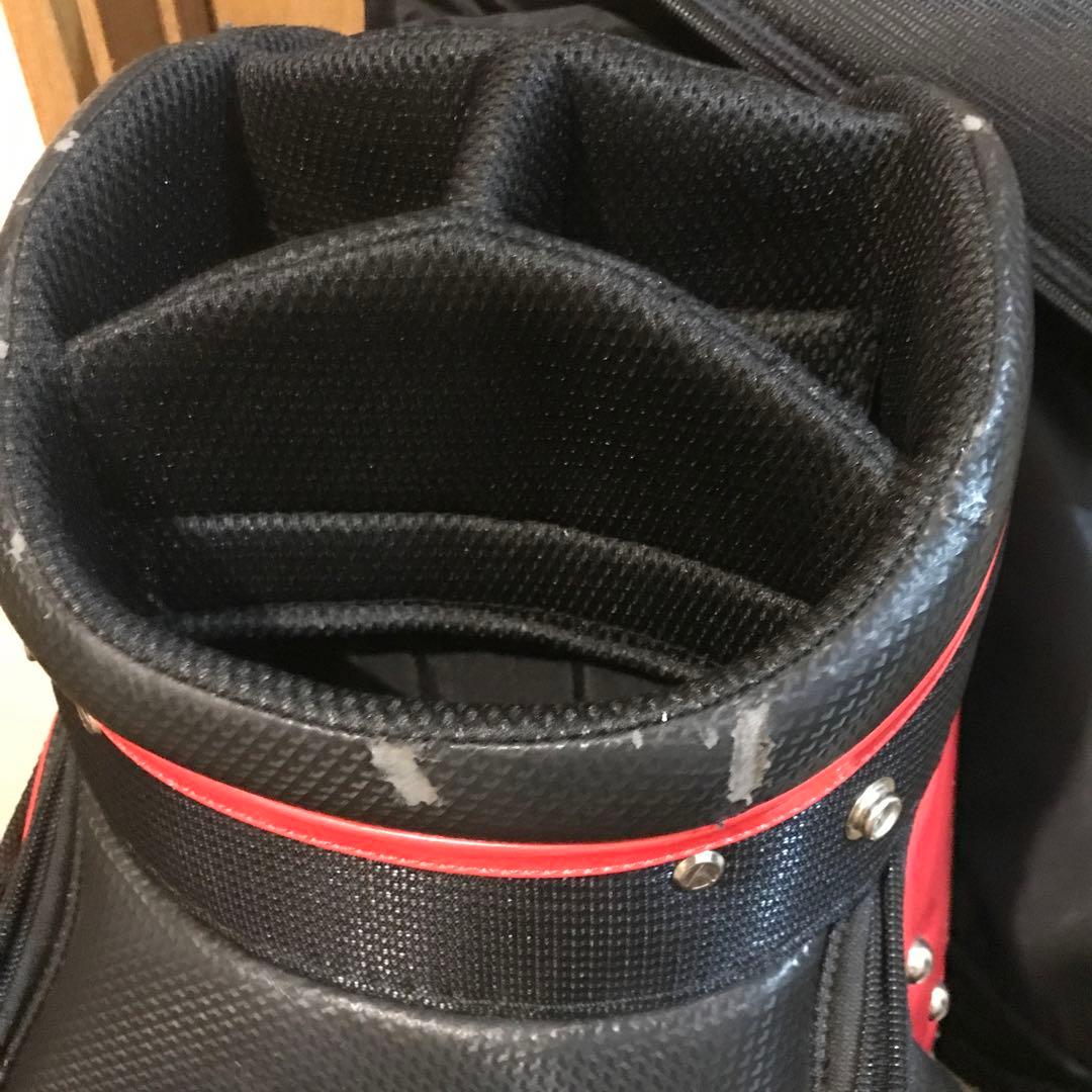 TaylorMade キャディバッグ 黒・赤 - ゴルフバッグ・キャディバッグ