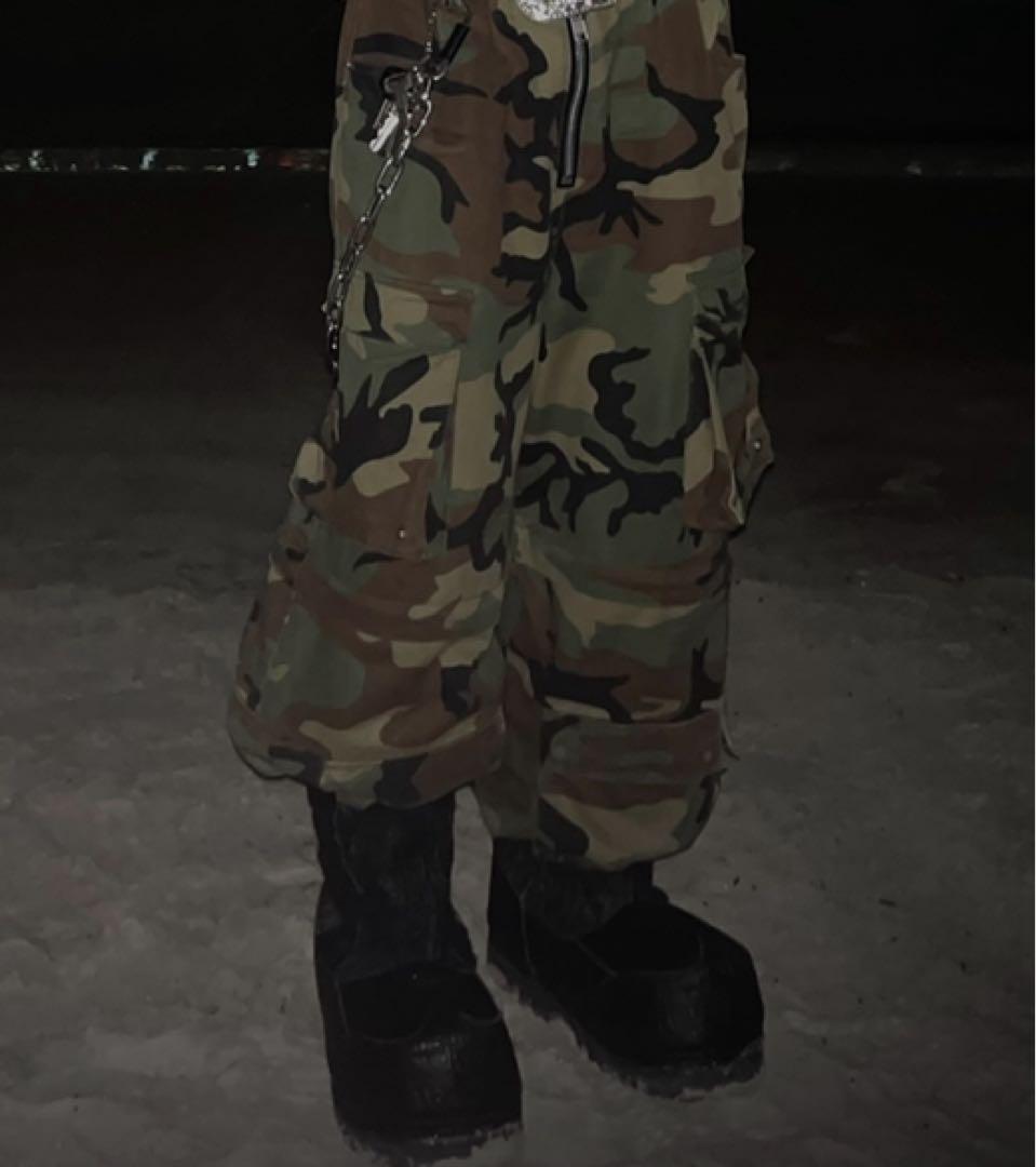 パンツ nomassprod \"06GLM\" Camo baggy pants L