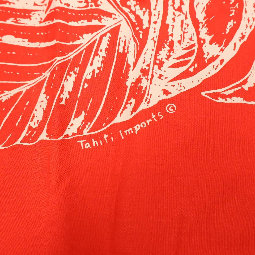 美品 フラダンス衣装】レッド Tahiti Imports パウスカート 花柄
