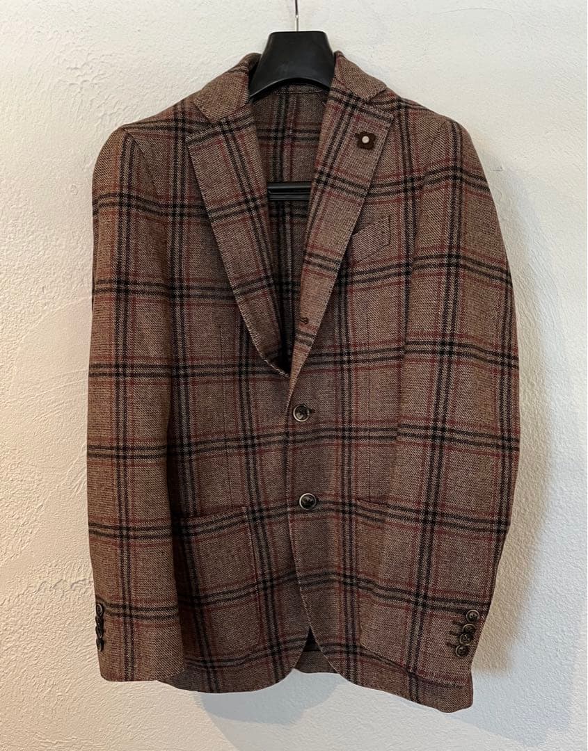 LARDINI チェック　ジャケット ラルディーニ / LARDINI / ジャケット / ADVANCE / ウール 4PLY / 千鳥