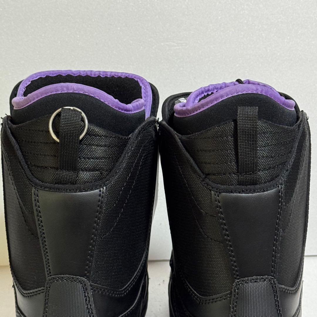 24.5cm EZRIDER スノーボードブーツ 女性用 ブラック/パープル
