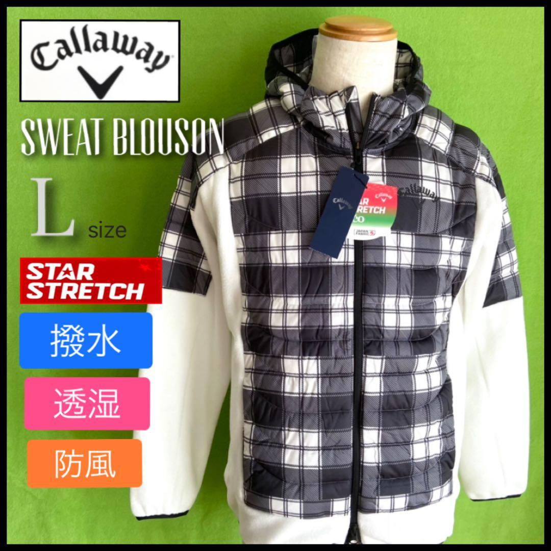 キャロウェイ メンズL 中綿 スウェット ブルゾン ジャケット 撥水 防寒 保温 Callaway（キャロウェイ） キャロウェイアパレル ゴルフウェア メンズ