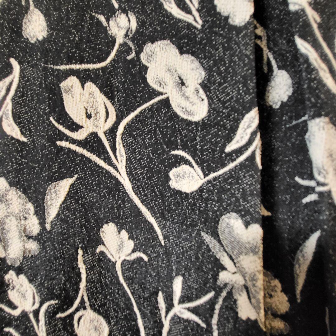 ヤマダヤ オールインワン ノースリーブ 黒 花柄 パンツ 新品未使用 9