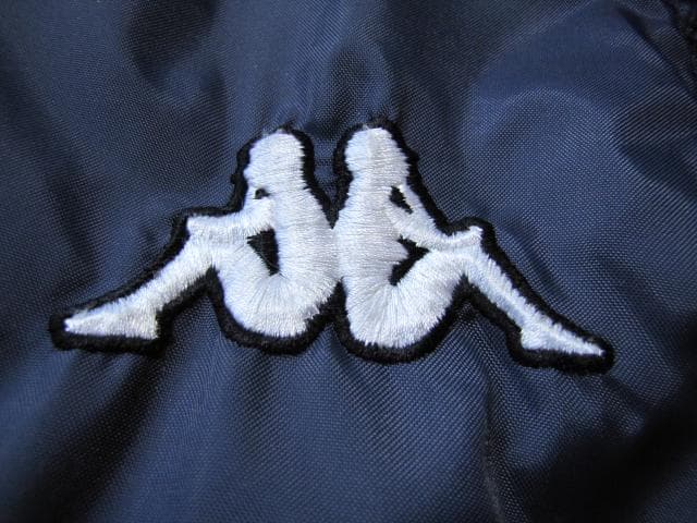01-02 ASローマ ベンチコート 中綿 Kappa ロゴ刺繍☆程度良好 - メルカリ