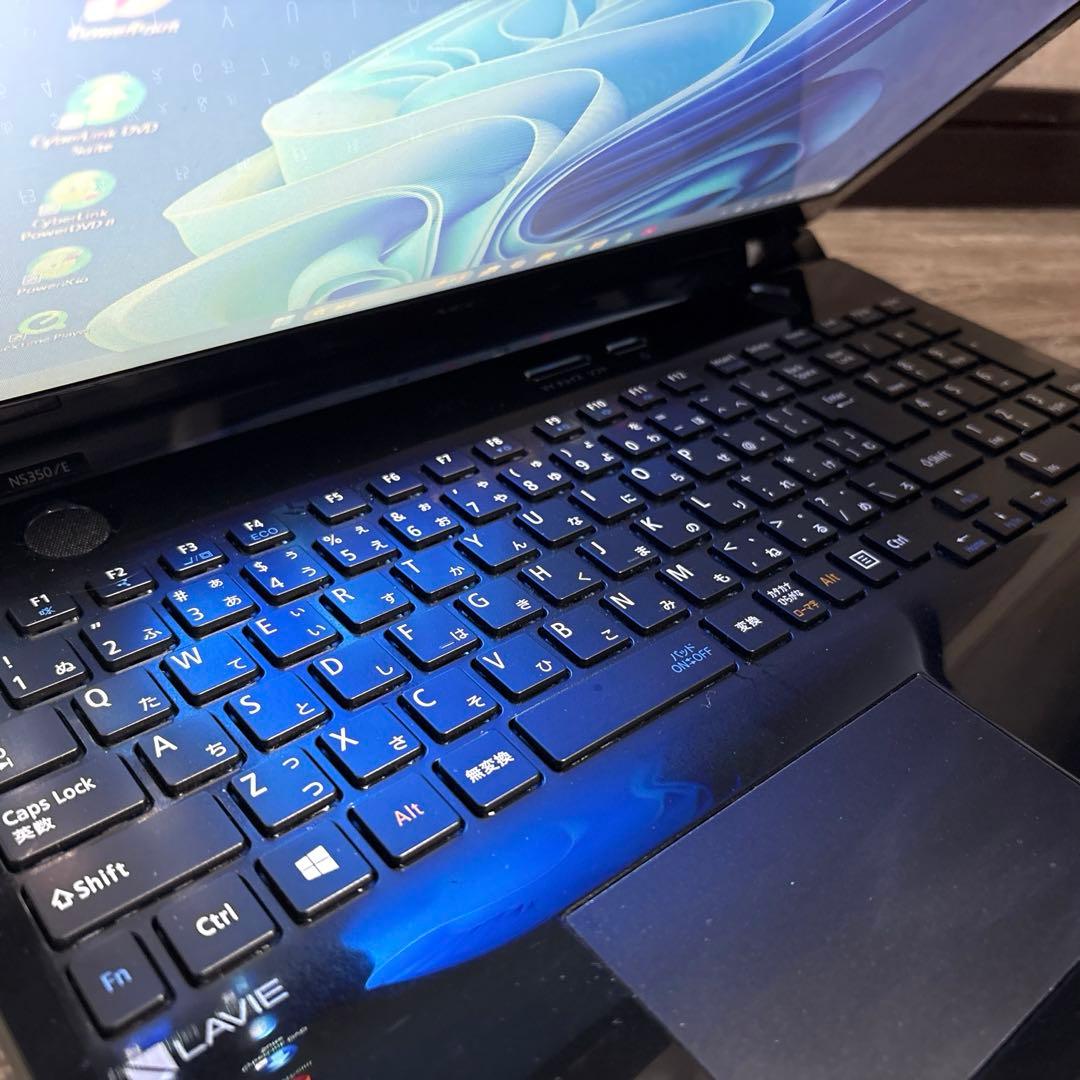 爆速仕様 薄型NEC LAVIEノートパソコン Webカメラ