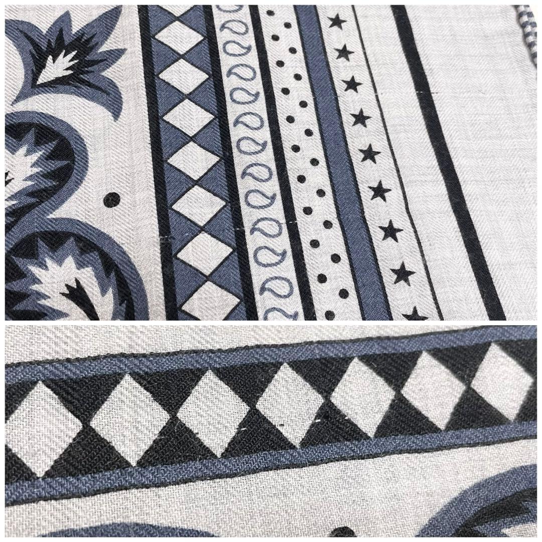 早い者勝ち！】HERMES カレジェアン 四輪馬車の車輪 バンダナ グレー