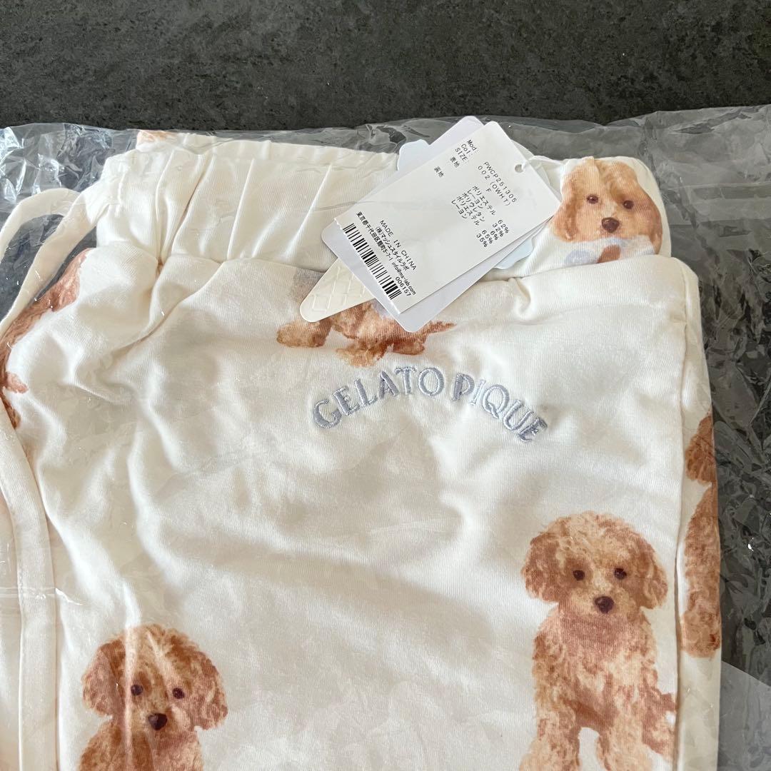 新品未使用 未開封 トイプードル ワンポイントTシャツ 総柄 ショート