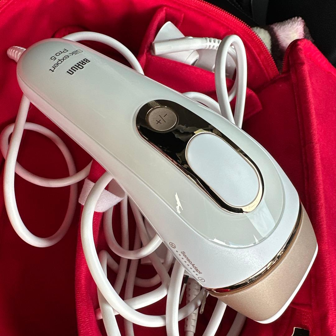 Braun Silk-expert Pro 5 脱毛器 レッドケース付き - メルカリ