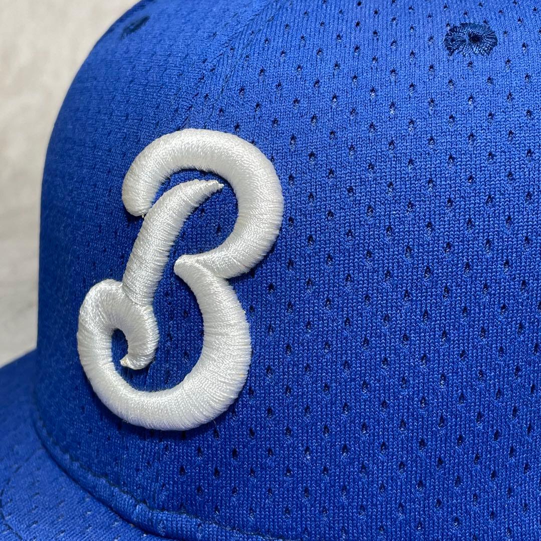 横浜ベイスターズ NEW ERA キャップ 旧ロゴ β ベータ 青色 - メルカリ