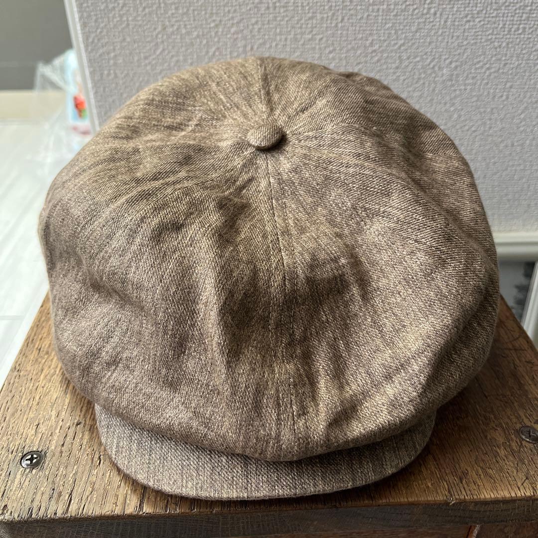 Nigel Cabourn ナイジェルケーボン　キャスケット　リネン　麻 Nigel Cabourn / CASQUET LINEN PIN OX - Charcoal (ナイジェル