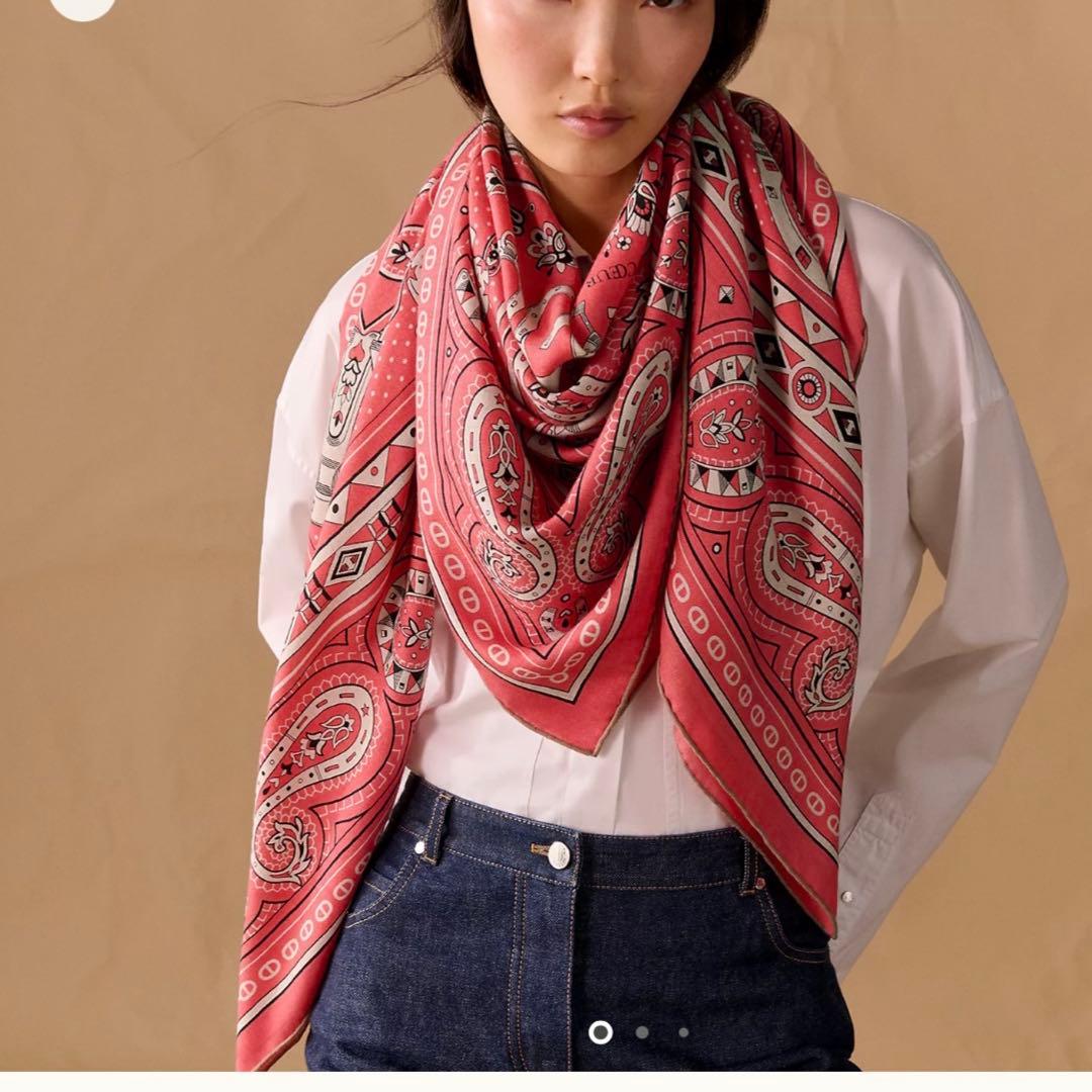 エルメス カシシル140 シュヴァルドゥクールバンダナ - メルカリ