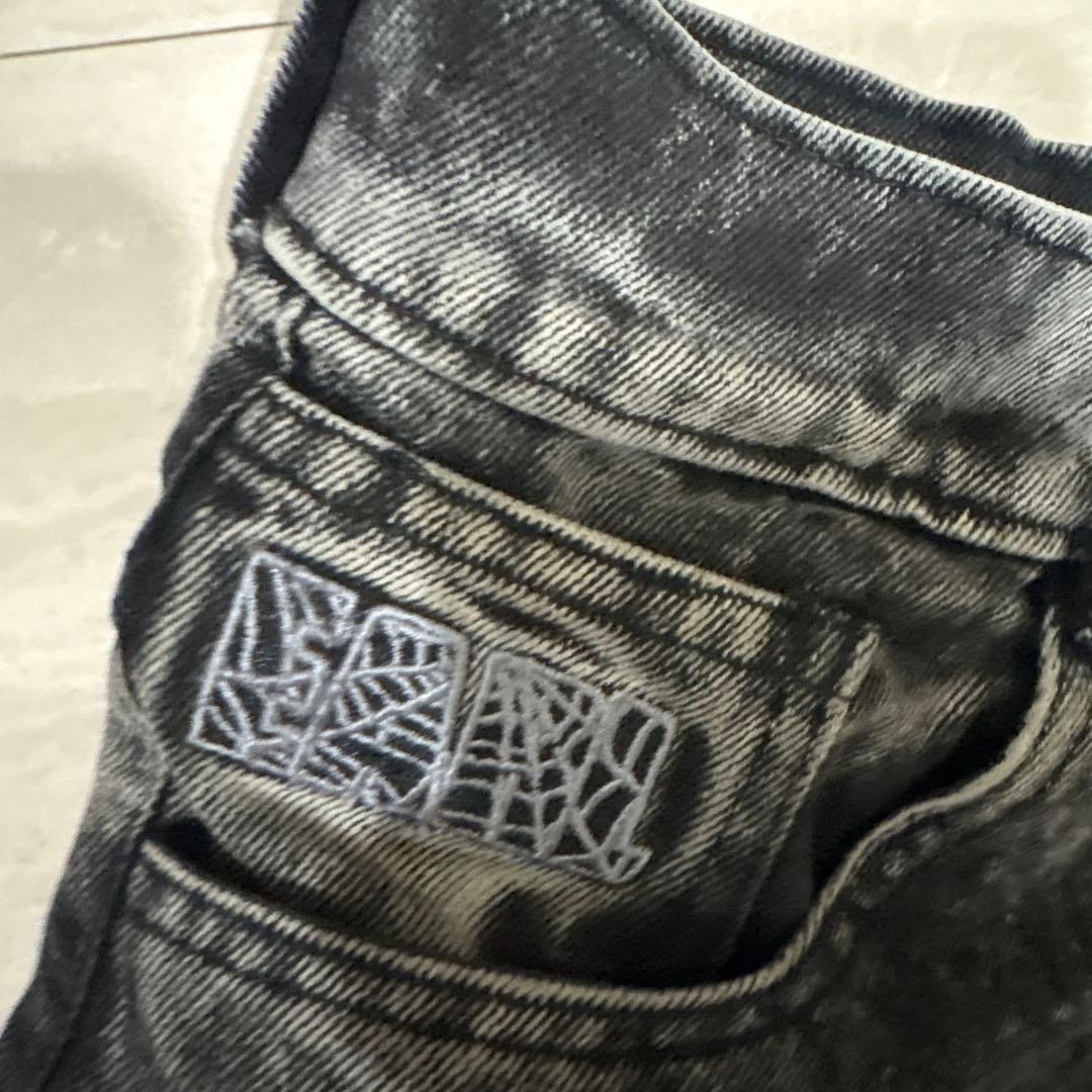 earl skateboards デニム washed black S